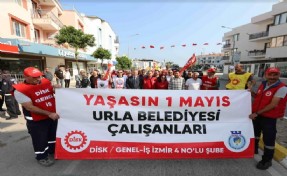 Urla'da 4 yıl sonra  coşkulu 1 Mayıs kutlaması
