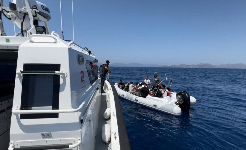 Bodrum'da 36 kaçak göçmen yakalandı, 57 kaçak göçmen kurtarıldı