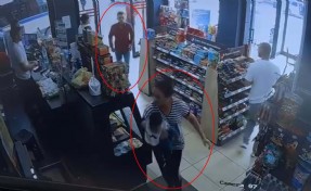 Akaryakıt istasyonunda dehşet! Kucağındaki bebeğiyle kaçmaya çalıştı ama...