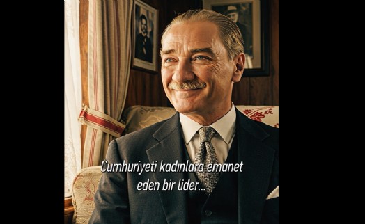 Atatürk'ün Efes Selçuk'a gelişi yapay zeka ile canlandırıldı
