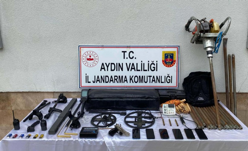 Aydın'da sit alanında kaçak kazıya 6 gözaltı