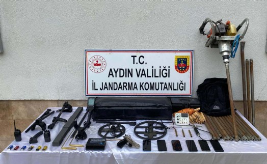 Aydın'da sit alanında kaçak kazıya 6 gözaltı