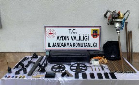 Aydın'da sit alanında kaçak kazıya 6 gözaltı