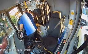 Aydın’da otobüs şoförü Heimlich manevrası ile hayat kurtardı; o anlar kamerada