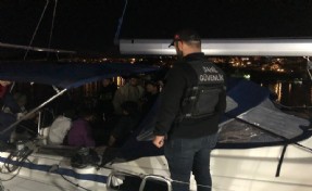 Bodrum'da 106 kaçak göçmen ile 1 kaçakçı yakalandı