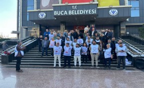 Buca Belediye binası yine eylem alanı!