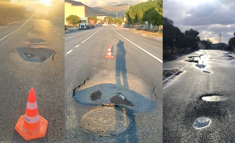Büyükşehir’in Helvacı asfaltı 11 günde çöktü