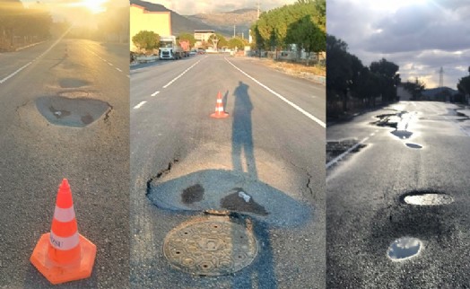 Büyükşehir’in Helvacı asfaltı 11 günde çöktü