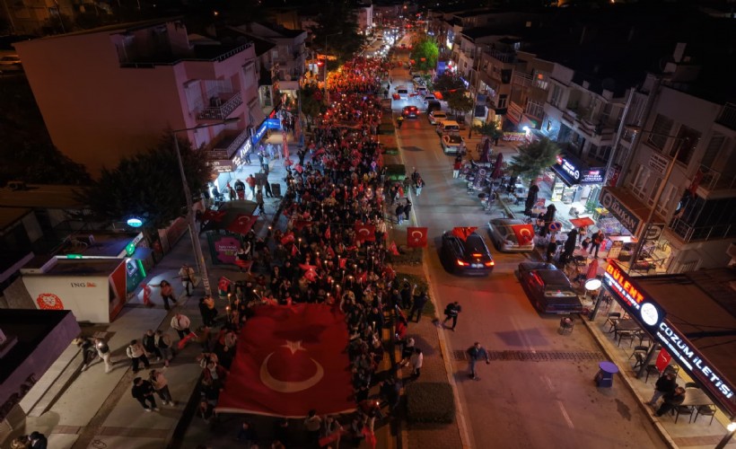 Cumhuriyetin 102. yılı Urla'da coşkuyla kutlandı