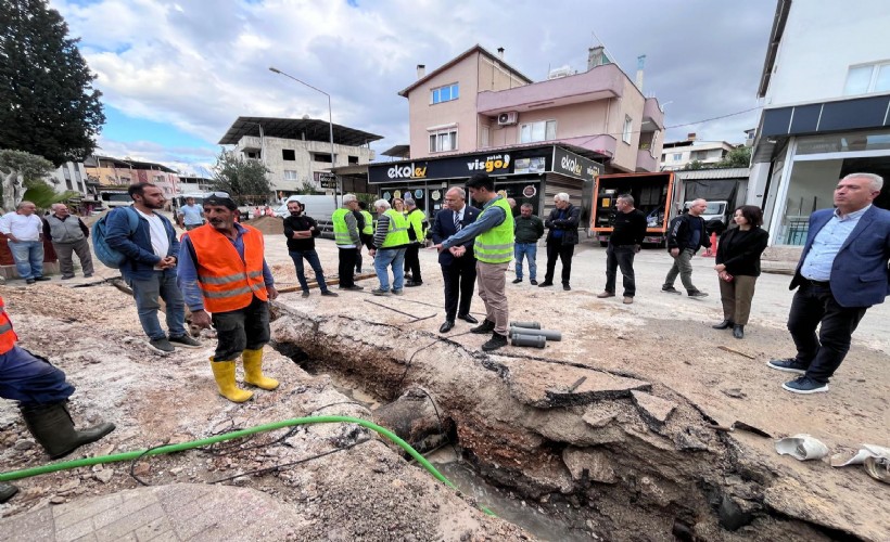 Dev içme suyu yatırımı hızla ilerliyor: Gaziemir Sarnıç’ta yoğun tempo