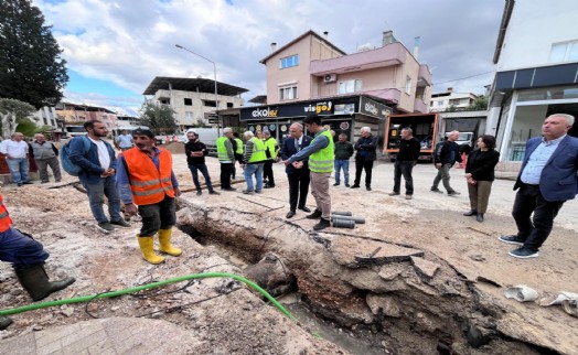 Dev içme suyu yatırımı hızla ilerliyor: Gaziemir Sarnıç’ta yoğun tempo
