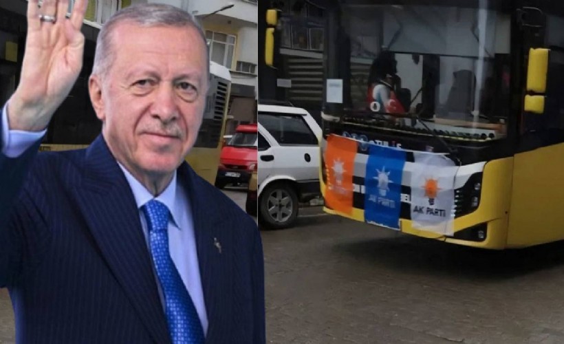 Erdoğan'ın programı için AK Parti bayrağı asılmasına AK Partili belediyeden soruşturma
