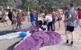 Fethiye'de yamaç paraşütleri havada çarpıştı: 3 yaralı