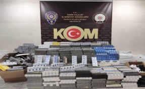 İzmir'de 10 milyonluk kaçak ürün ele geçirildi