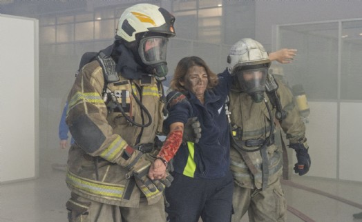 İzmir'de deprem ve yangın tatbikatı!