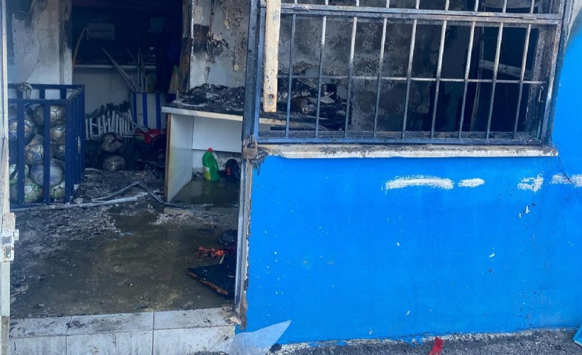İzmirspor'un tesislerinde yangın çıktı
