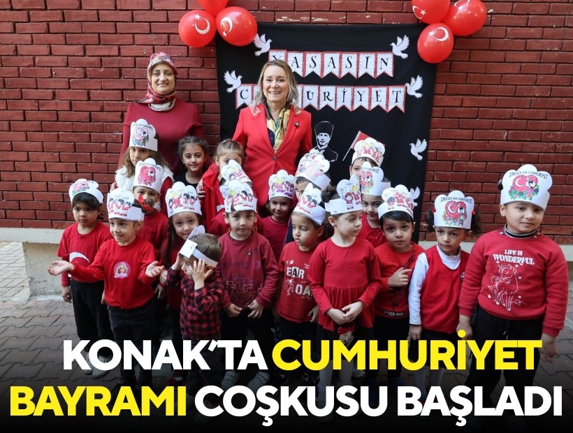 Konak’ta Cumhuriyet Bayramı coşkusu başladı
