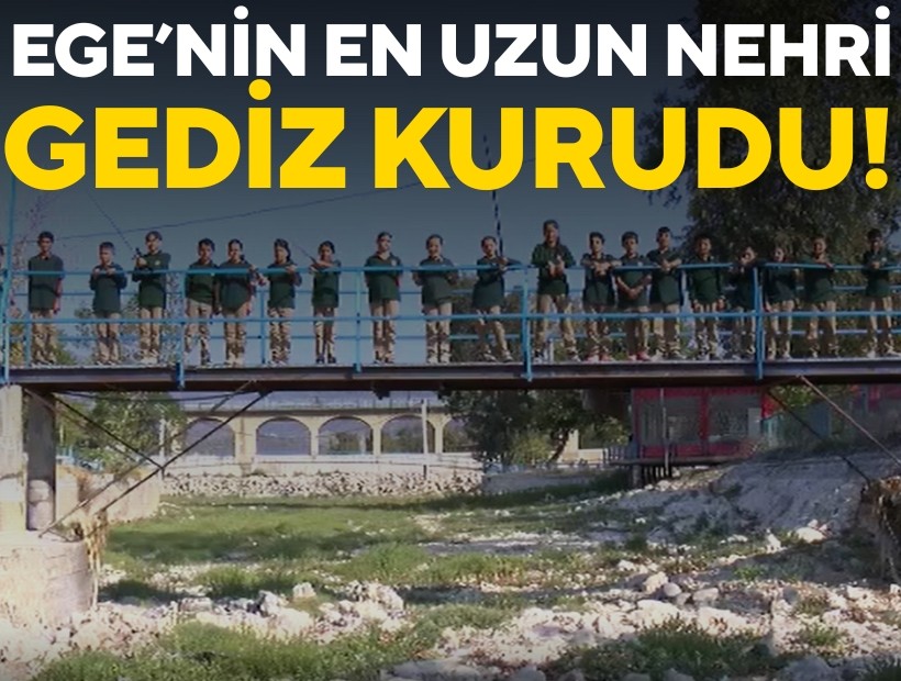 Kuraklıkta son nokta: Gediz kurudu...