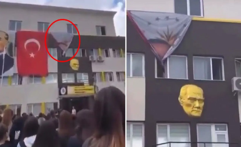Lise öğrencilerinden 'Erdoğan posteri' tepkisi: Alkışlarla protesto ettiler