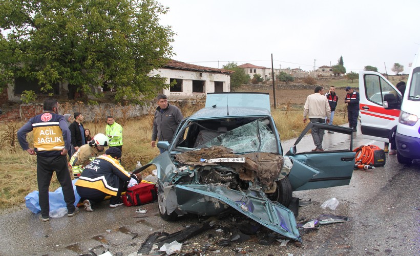 Manisa’da korkunç kaza: 1 bebek öldü, 5 yaralı