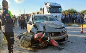 Manisa’da otomobille çarpışan motosikletin sürücüsü öldü