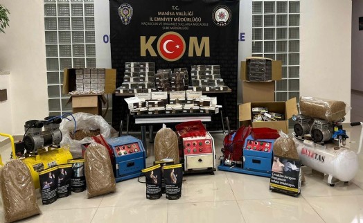 Manisa’da tütün kaçakçılığı operasyonu
