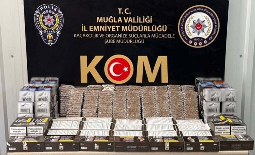 Muğla'da 17 bin 940 doldurulmuş makaron ele geçirildi