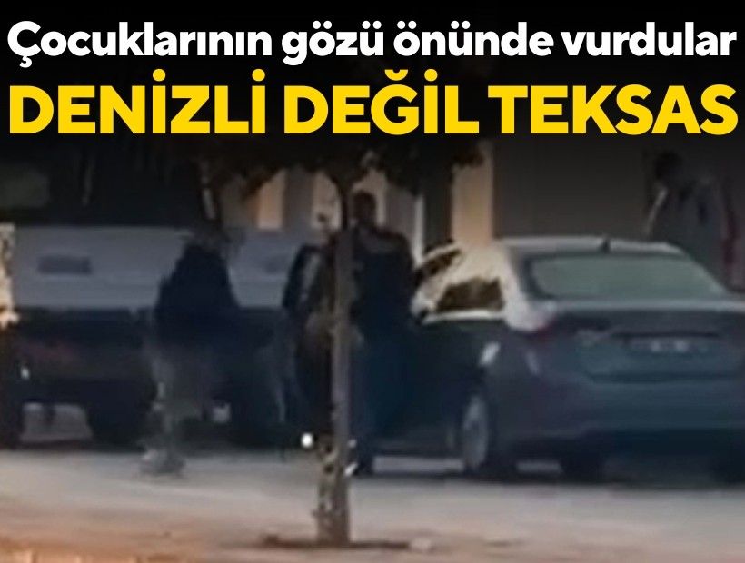 Okul müdürünü çocuklarının gözü önünde vurdular... Denizli değil Teksas!