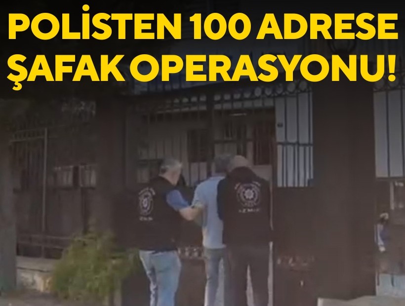 İzmir'de polisten 100 adrese eş zamanlı baskın: 173 kişi yakalandı