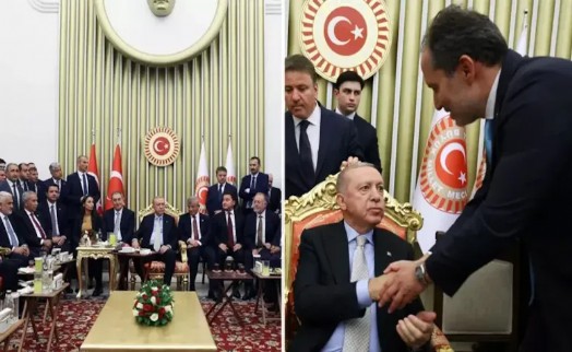 Resepsiyondaki fotoğrafa Erbakan'dan açıklama