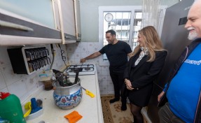 Ulubatlı'da ilk doğal gaz ateşi yandı!