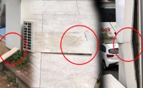 Yıkımdan 24 saat önce... Tahtalarla tutturulmuş!