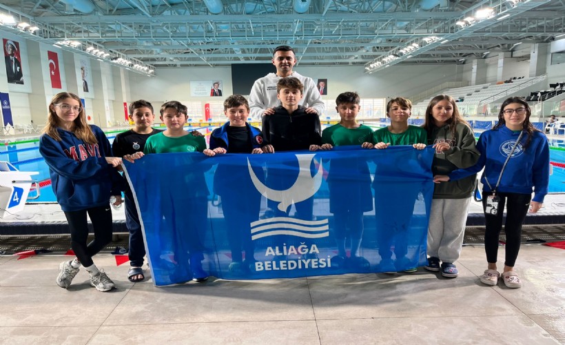 Aliağalı yüzücüler geleneği bozmadı: Aliağa yine Türkiye finallerinde