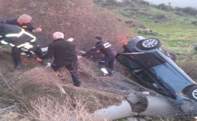 Aydın’da otomobil devrildi: 6 yaralı