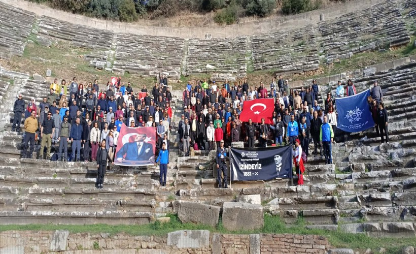 Aydınlı doğa yürüyüşü severler Nysa'da Atatürk'ü andılar