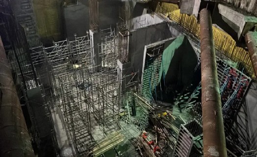 Beyoğlu'nda metro inşaatında çökme