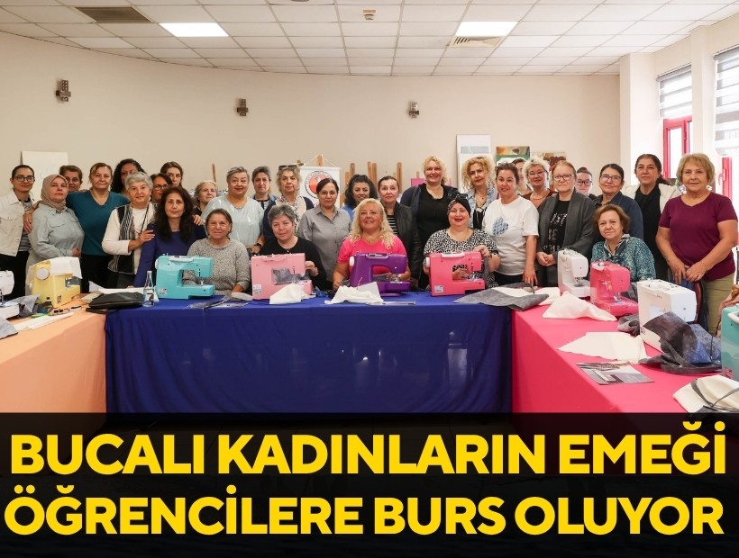 Bucalı kadınların emeği öğrencilere burs oldu