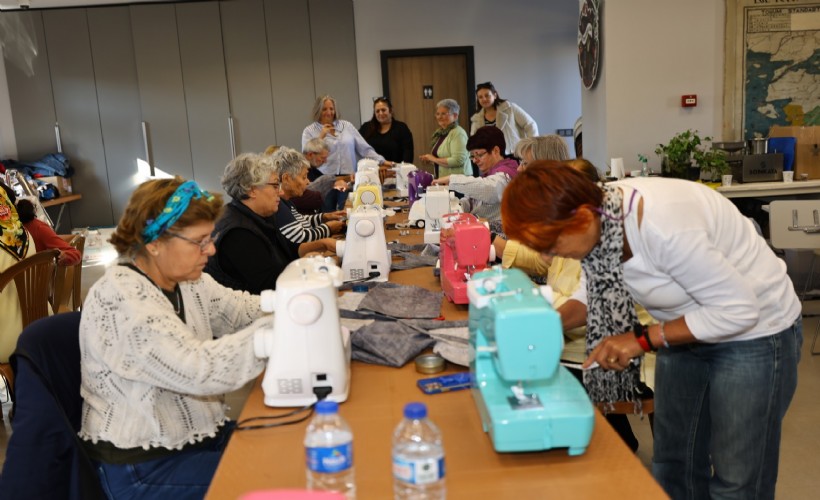 Efes Selçuk’ta kadınlar dikiş atölyesinde buluştu