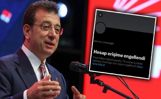 Ekrem İmamoğlu'nun hesabına erişim engeli