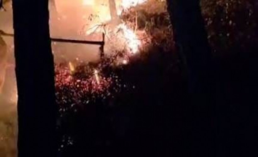 Hatay'da düşen yıldırım orman yangını çıkardı: 78 personelin müdahalesi sürüyor