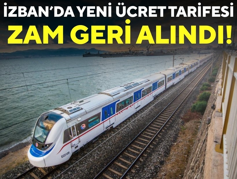 İZBAN’da yeni ücret tarifesi: Zam geri alındı!