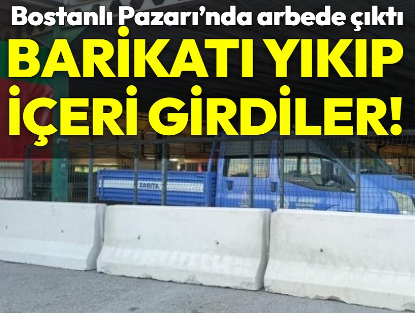Karşıyaka Pazaryeri’nde elektrik krizi: Barikatları yıkıp içeri girdiler!