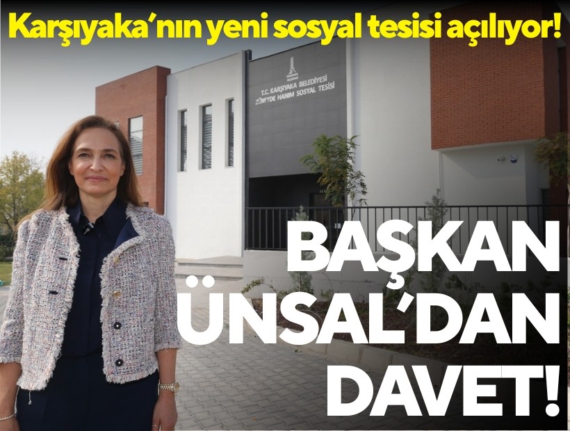 Karşıyaka'nın Zübeyde Hanım Sosyal Tesisi açılıyor!