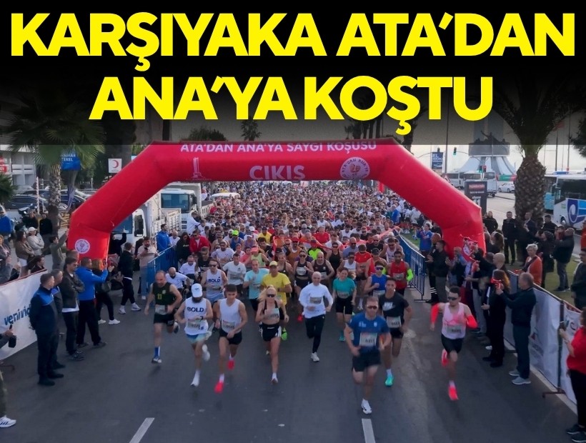 Karşıyaka’da 1500 kişi Ata’dan Ana’ya koştu!
