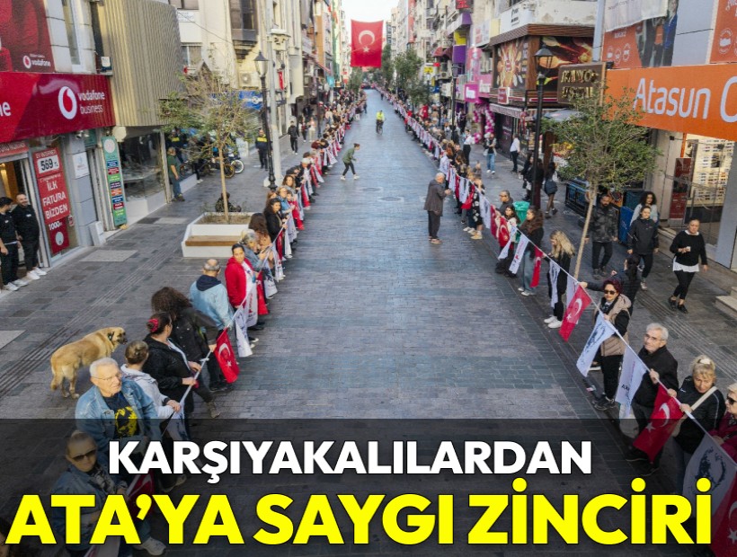 Karşıyakalılar 'Ata’ya Saygı Zinciri'nde buluştu