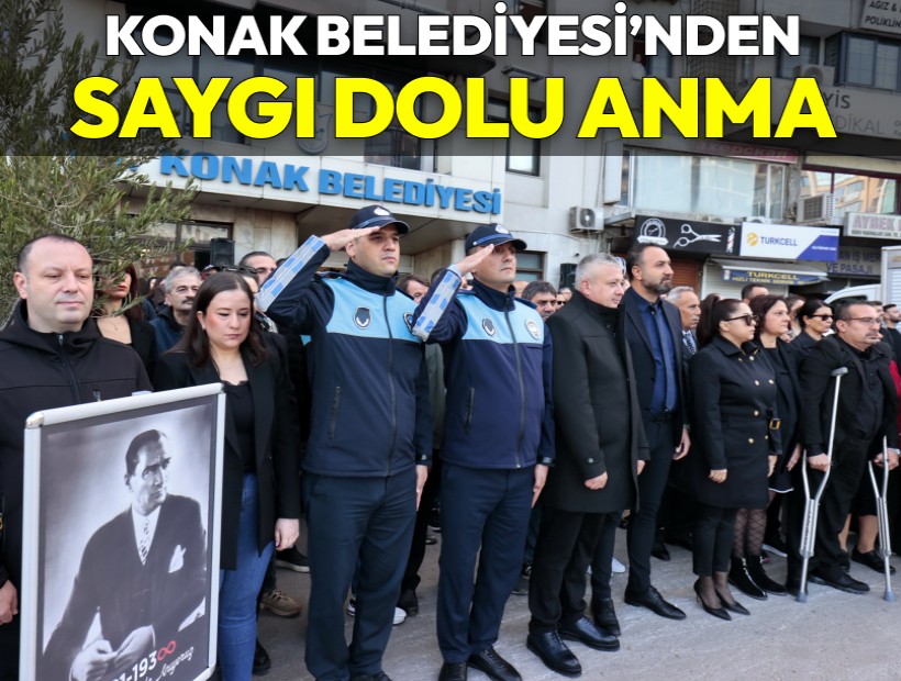 Konak’ta Atatürk sonsuz özlem ve saygıyla anıldı