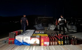 Marmaris açıklarında kaçakçılık operasyonu