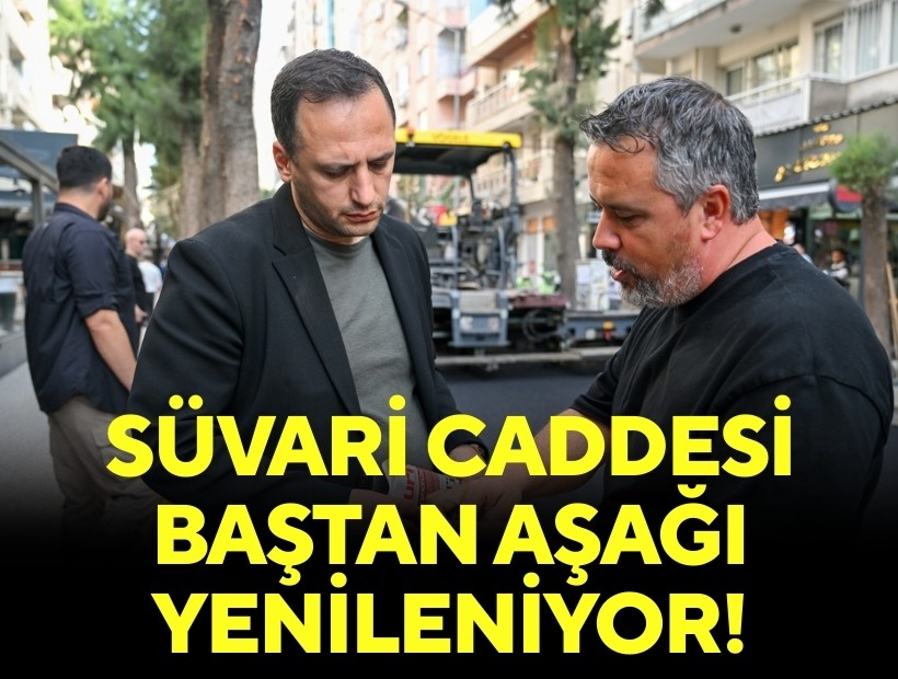 Süvari Caddesi baştan aşağı yenileniyor