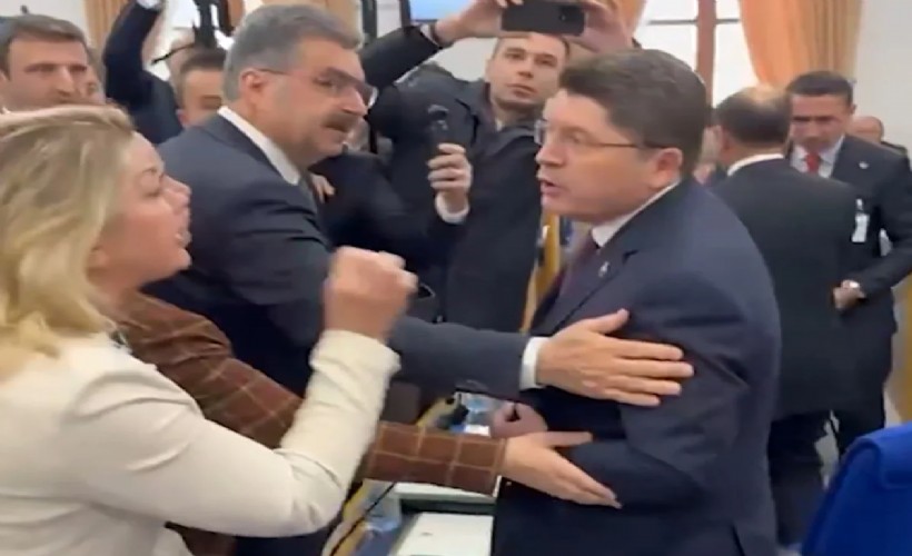 TBMM'de tansiyon düşmüyor: Bakan Tunç ayağa kalktı, sesler yükseldi