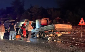 TIR'a çarpan sürücünün feci sonu!